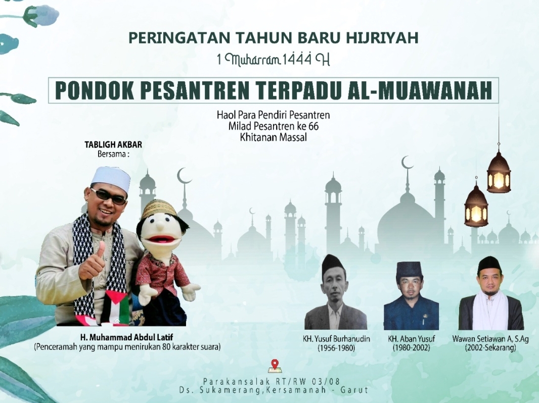 Peringatan Tahun Baru Hijriah 1 Muharam 1444H Ponpes Terpadu Al-Muawanah Desa Sukamerang